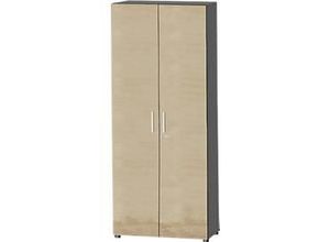 4250510813300 - Select Schrank SET UP 6 OH abschließbar B 800 x T 420 x H 2196 mm graphit Wildeiche