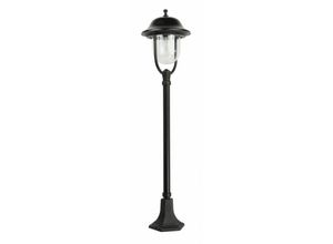 4251756344504 - Licht-erlebnisse - Wegeleuchte Schwarz 117 cm Rustikal IP43 E27 Außenlampe Garten Terrasse - Schwarz