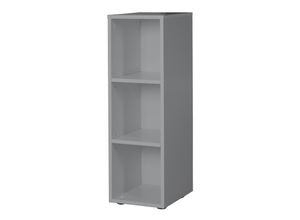 4005317319353 - Seitenregal ROBA Universales Standregal für Babyzimmer aus Holz Gr B H T 305cm x 905cm x 32cm 3 St offene Fächer grau (taupe) Baby Holzwerkstoff Spanplatte unifarben Regale nutzbar als Seitenregal unter Wickelkommode oder Standregal