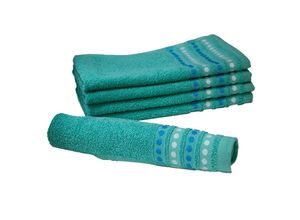 4021665530127 - Sensino Gästetücher Cordoba 5er- Set ca 30x50 cm Aqua-Malachit