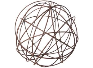 4262371533068 - Spetebo - Metall Rostkugel braun - 30cm - Garten Balkon Deko Rost Kugel naturrost landhaus