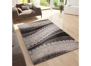 4065975003728 - Vimoda - Teppich Designer Kurzflor Wohnzimmer Teppich mit Glitzer Abstrakt used Optik in Braun120x170 cm