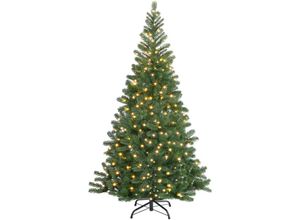 4250525371666 - Weihnachtsbaum 140 150 180cm Metallständer künstlicher Tannenbaum led Lichterkette Christbaum Baum Tanne Spritzguss Christbaumständer Mix PE PVC