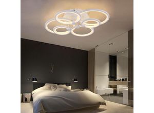 Image of Moderne led Deckenleuchte Runder Kronleuchter Schlafzimmer Deckenlampen 6 Kopf warmweiß