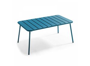 3663095034281 - Oviala - Gartencouchtisch aus Stahl Pazifisch blau - Palavas