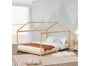 4059438817564 - [encasa] - Kinderbett Vindafjord 160x200cm Bambus Bambus