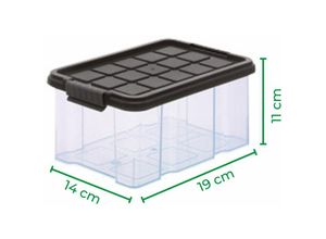 4251888511386 - Novaliv - 12x Aufbewahrungsbox 12x Aufbewahrungsbox 12x Deckel - Transparent 4251888511386 - Novaliv - 12x Aufbewahrungsbox 12x Aufbewahrungsbox 12x Deckel - Transparent