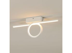 0699959469619 - COMELY Moderne LED-Deckenlampe 16W - 3000K 1800 Lumen Design Einfache Linie 40cm für Schlafzimmer Küche Balkon