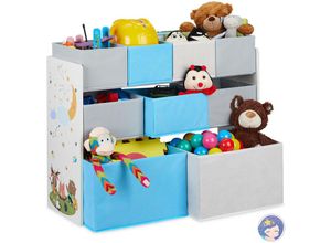 4052025911584 - Kinderregal mit 9 Stoffboxen Lagerfeuer Kindermotiv Spielzeugregal Organizer hbt 66 x 825 x 295 cm bunt - Relaxdays 4052025911584 - Kinderregal mit 9 Stoffboxen Lagerfeuer Kindermotiv Spielzeugregal Organizer hbt 66 x 825 x 295 cm bunt - Relaxdays