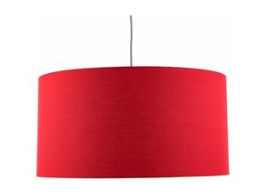 4251756348762 - Licht-erlebnisse - Stoff Lampenschirm für Stehlampe Pendelleuchte 60 cm Rot - Rot