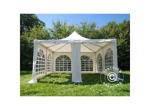 5710828237223 - - Partyzelt Pavillon Festzelt Pagoda pro 4x4m pvc - Weiß