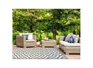 4260620353368 - Jet-line - Gartenteppich grau Austin 150x240 cm Outdoor