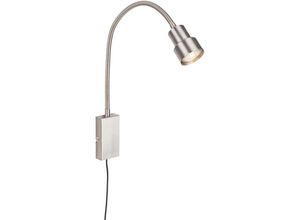 4002707407737 - LED Touch Wandleuchte BRILONER LEUCHTEN TUSI 5 W 400 lm IP20 matt-nickel Metall inkl 1x GU10 577 x 115 x 6 cm