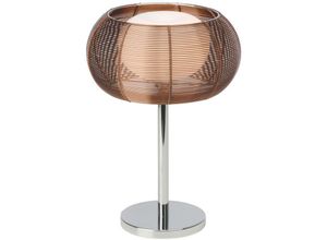 4004353295041 - BRILLIANT Lampe Relax Tischleuchte bronze chrom 1x QT14 G9 25W geeignet für Stiftsockellampen nicht enthalten Mit Schnurzwischenschalter Für LED-Leuchtmittel geeignet