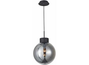 4004353358753 - BRILLIANT Lampe Astro Pendelleuchte 30cm schwarz rauchglas 1x A60 E27 60W geeignet für Normallampen (nicht enthalten) In der Höhe einstellbar   Kabel kürzbar