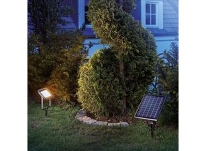 4260057869630 - - Solarstrahler warmweiß Flutlicht Solarleuchte led Garten Deko 102701