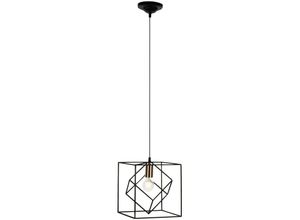 4004353240492 - BRILLIANT Lampe Tycho Pendelleuchte 25x25cm schwarz kupfer 1x A60 E27 60W geeignet für Normallampen (nicht enthalten) In der Höhe einstellbar   Kabel kürzbar