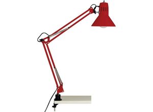 4004353889066 - BRILLIANT Lampe Hobby Schreibtischklemmleuchte rot 1x A60 E27 40W geeignet für Normallampen (nicht enthalten) Mit Druckschalter am Leuchtenkopf