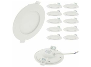 3700710834311 - Eclairage Design - Set mit 10 LED-Einbaustrahlern 5W Eq 50W Extra-Flat-Box Température de Couleur Blanc Chaud 3000K 3700710834311 - Eclairage Design - Set mit 10 LED-Einbaustrahlern 5W Eq 50W Extra-Flat-Box Température de Couleur Blanc Chaud 3000K