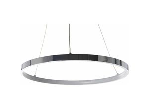 Image of Hängelampe led Silber Metall dia. 40 cm Pendelleuchte für Esszimmer für Schlafzimmer für Wohnzimmer