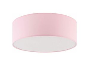 4255596631565 - Licht-erlebnisse - Kinderzimmerleuchte Rosa rund ø 38 cm 4x E27 Deckenlampe Kinder - Weiß Rosa