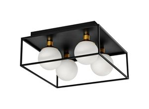 4058075756960 - Decor Square Badezimmer-Deckenleuchte 350x350 IP44 schwarz G9 Sockel für den Austausch des Leuchtmittels kann mit einfacher oder smarter Lampe