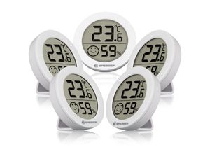 4007922081366 - BRESSER Thermo-   Hygrometer Smile 5er-Set