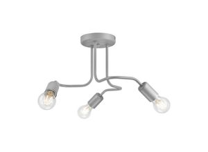 5907687438780 - Lamkur Lighting - Lamkur Charlie Flexi Charlie Multi Arm Halbbündige Deckenleuchte Silber 3x E27