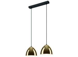 5907687440486 - Lamkur Lighting - Lamkur Mia Stab-Pendel-Deckenleuchte Gold 2x E27