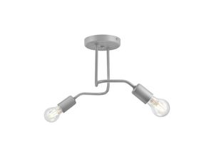 5907687438773 - Lamkur Lighting - Lamkur Charlie Flexi Charlie Multi Arm Halbbündige Deckenleuchte Silber 2x E27