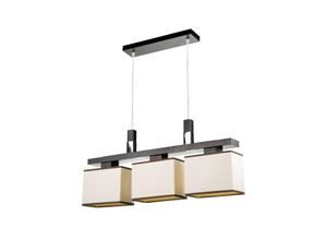 5907687418867 - Lamkur Lighting - Lamkur Amelia Bar-Pendel-Deckenleuchte mit quadratischen Schirmen Wenge 3x E27