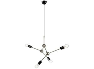 5907687438858 - Lamkur Lighting - Lamkur Alessia Mehrarm-Pendel-Deckenleuchte Satin 4x E27