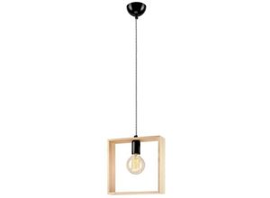 5907687434904 - Lamkur Lighting - Lamkur Drahtgestell-Pendel-Deckenleuchte Natur 1x E27