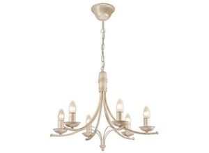 5907687422673 - Lamkur Lighting - Lamkur Luca Traditional Kronleuchter Weiß 6x E14