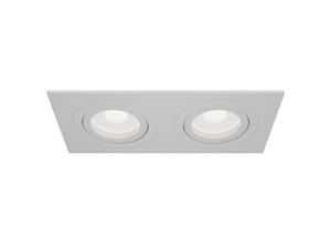 4251110096254 - Atom Einbau-Downlight Twin Square Weiß 2 Licht GU10