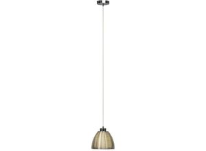 4004353284649 - BRILLIANT Lampe Relax Pendelleuchte 20cm chrom weiß 1x A60 E27 60W geeignet für Normallampen (nicht enthalten) In der Höhe einstellbar   Kabel kürzbar