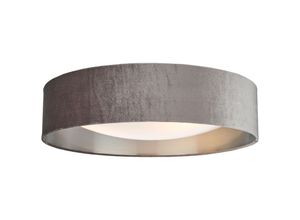 5035128700605 - Dar Lighting - Nysa Zylindrischer 3 heller bündiger Nerzschirm aus Samt 60 cm 5035128700605 - Dar Lighting - Nysa Zylindrischer 3 heller bündiger Nerzschirm aus Samt 60 cm