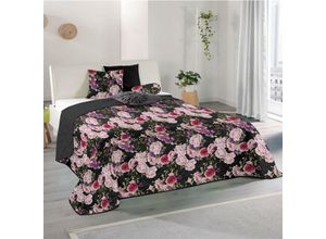 4035179118863 - Bestlivings - Tages-Decke xxl (220x240 cm) mit wattierter Zwischenlage in verschiedenen gesteppten Patchwork Designs Überwurf Steppbett (Lilia)