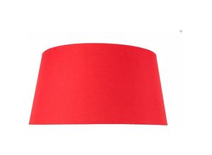 4251756348809 - Licht-erlebnisse - Lampenschirm für Stehlampe Pendelleuchte 60 cm rund konisch Rot Stoff Textil Schirm - Rot