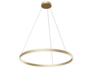 4251110027616 - Maytoni Lighting - Maytoni Rim Moderne randintegrierte LED-Deckenleuchte mit Messingring