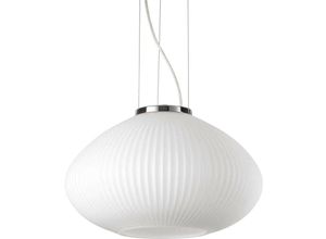 8021696285184 - Ideal Lux PLISSE Globe Dome Pendelleuchte Chrom 35cm