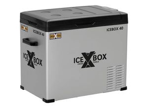 2050006638552 - CrossTools ICEBOX 40 Kühlbox EEK E (A - G) Kompressor 230 V 24 V 12 V Silber (matt) Schwarz 40 l