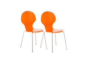Image of CLP - 2x Stapelstuhl diego ergonomisch orange
