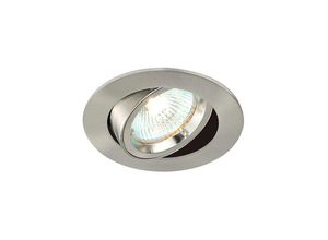 5017588523338 - Saxby Lighting - Saxby Cast - 1 Lichteinbau-Neigungs-Downlight-Nickelplatte aus Satin GU10