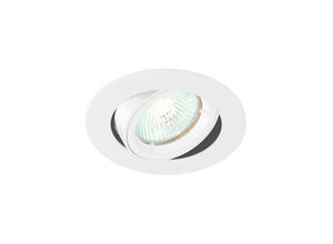 5017588523345 - Saxby Lighting - Saxby Cast - 1 Light Recessed Tilt Downlight Glanzweiß GU10