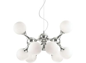 8021696082059 - Idealluxlighting - Ideal Lux Nodi Bianco - 9 Leichte kleine molekulare Deckenanhänger Chrom E14