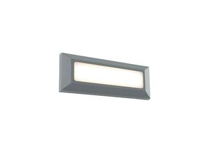 5016087035779 - Severus - Integrierte LED-Landschaft im Freien Direkt IP65 3W Grau Abs Kunststoff & Mattiert - Saxby Lighting