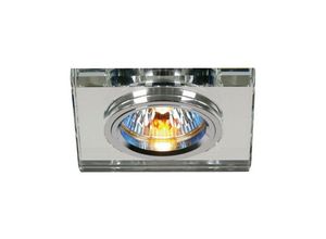 5055487404624 - Inspired Diyas - Crystal Downlights - Einbau Downlight Flacher quadratischer Rand Nur klar Benötigt 100035310 um den Gegenstand zu vervollständigen