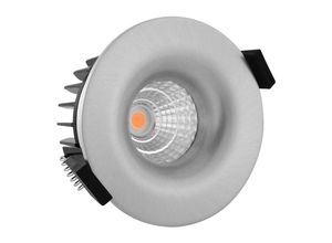 8719157002301 - Markenlos - Noxion LED-Spot Gimax Aluminium 6W 400lm 36D - 927 Extra Warmweiß Ausschnitt 74mm - IP44 - Höchste Farbwiedergabe - - 2700K - Extra