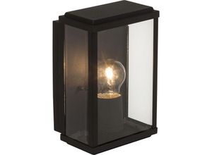 4004353232213 - BRILLIANT Lampe Gaia Außenwandleuchte schwarz 1x A60 E27 60W geeignet für Normallampen (nicht enthalten) IP-Schutzart 44 - spritzwassergeschützt